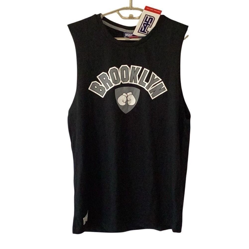 NWT F45 Functional Forty Five Tank Top Men’s Medium Jet Black Boxing
